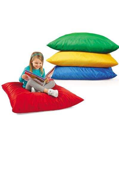 Elyaf Sepeti Kırmızı Su Geçirmez Bahçeminderi Yer Minderi- 70x70 Cm