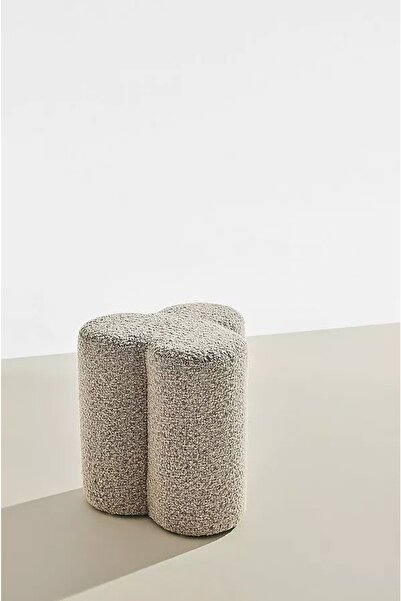 hoom concept Lotus Teddy Kumaş Dekoratif Puf