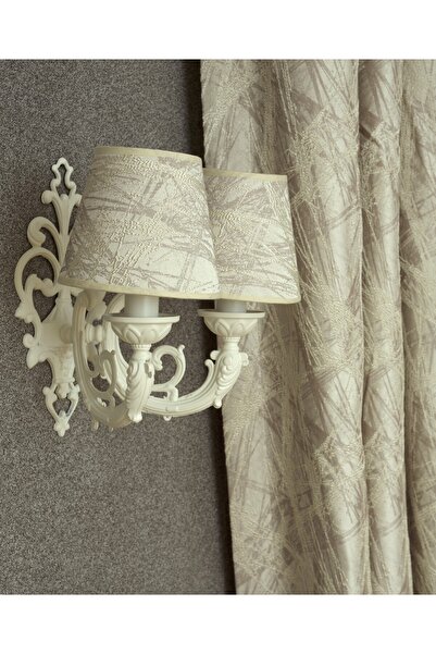 MASSARELLI Bush Double Sconce Cream-cream Patterned