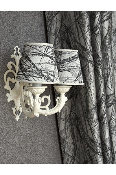 MASSARELLI Bush Double Sconce Cream-grey Patterned