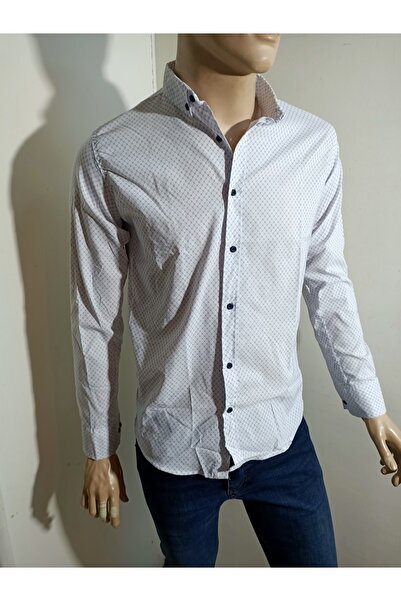 PACHOZ Спортивна сорочка зі струнким кроєм та ґудзиками на комірі