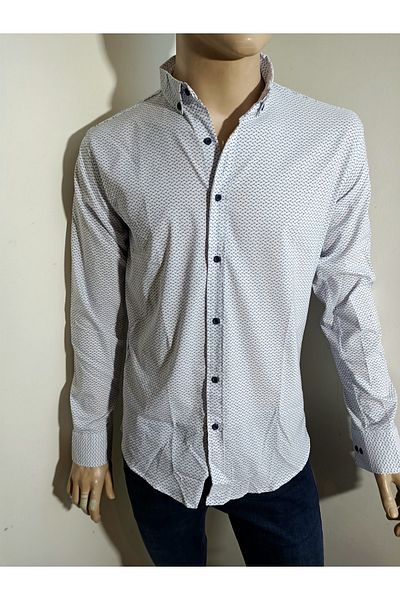 PACHOZ Cămașă sport cu nasturi, slim fit