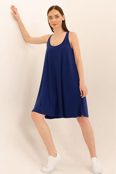 Laranor Sax U Collar Relaxed Cut Dress