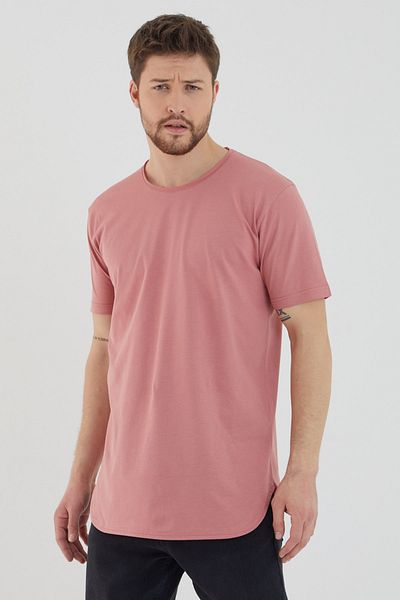 AMAZING CRASH Ανδρικό μπλουζάκι Basic Crew Neck Long Fit με φούστα