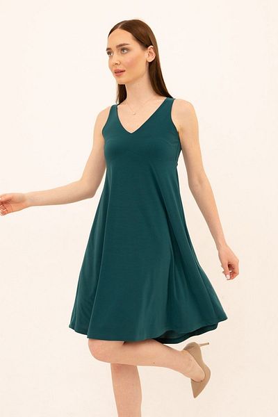 Laranor Φόρεμα Emerald Green V λαιμόκοψη