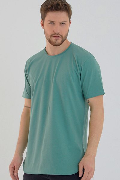 AMAZING CRASH Ανδρικό μπλουζάκι Basic Crew Neck Long Fit με φούστα
