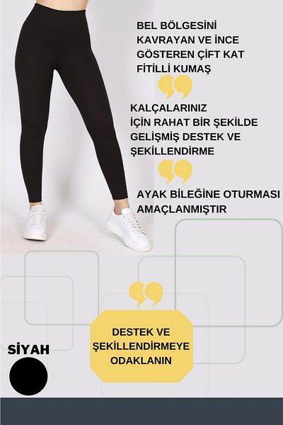 İstisna Jambiere sport tricotate cu talie înaltă și de recuperare durabilă - cu dungi cu nervuri