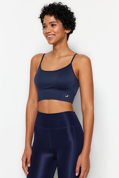 Jerf Vella - Comfort Navy Blue Sport Bra with Rope Strap