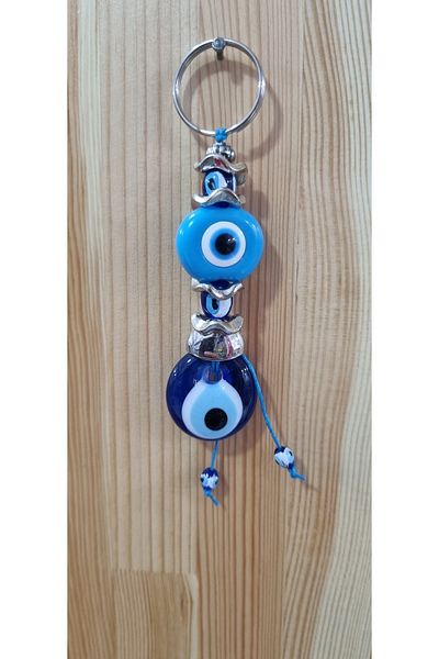 erdoğan hobi Keychain Charm Blue Beaded Car Ornament Bag Ornament Evil Eye Beaded Gift Keychain