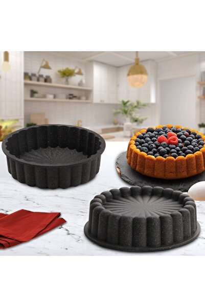 Esta Cast Granite Asian Cake Mold and Tart Mold Set of 2