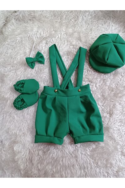 AgTasarım Yeşil Doğum Günü Konsept Salopet Takım