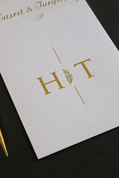 Pixel Davetiye Beyaz - 100 Adet Düğün Davetiye Altın Yaldızlı - Düğün - Nişan - Kına Sünnet Davetiyesi-3180