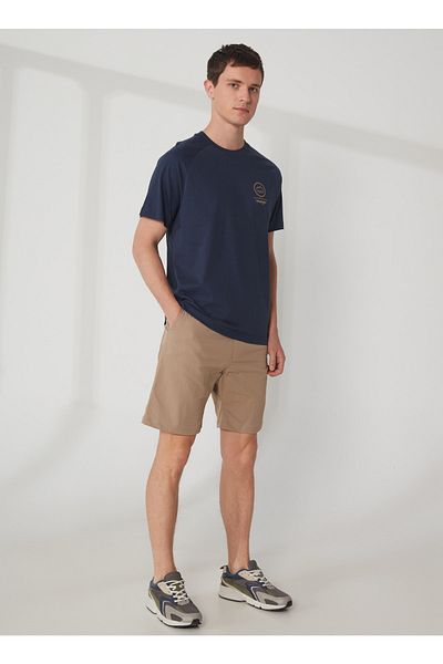 WRANGLER Crew Neck Navy Blue Men's T-shirt W231727410_Crew Neck Tee Atg