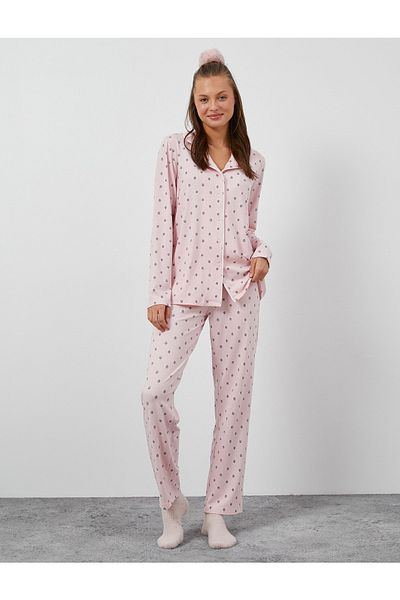 Koton Pantaloni de pijama cu picioare drepte, cu talie elastică