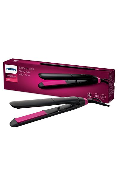 Philips أداة تمليس الشعر Thermoprotect ومجموعة أدوات إزالة الشعر المدمجة الأساسية 2 في 1