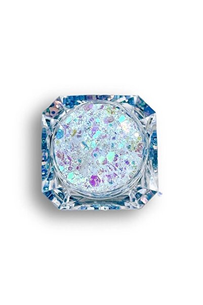 hbtasarim Glitter Simli Jel Far Beyaz