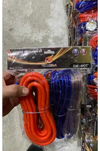 KARA AUTO Megahawk 4ga Amfi Kablo Seti 1.kalite Oto Tesisat Kablo Seti