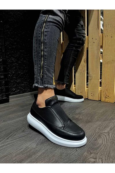 Knack Sneakers 911 Black (White Sole)