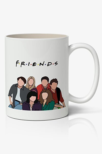 Anime Marketi كوب بورسلين أبيض من فريندز