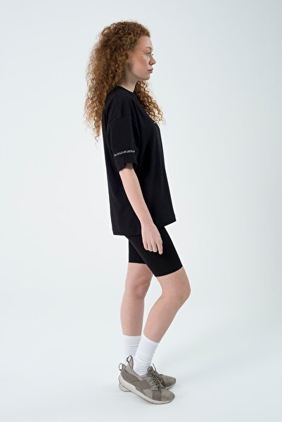 Eazy Co Feel Better Μαύρο Unisex Extra Oversize κοντομάνικο μπλουζάκι