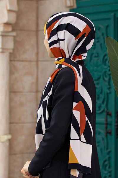 Vissona Γυναικείο σάλι Tan Luxury Medina Silk