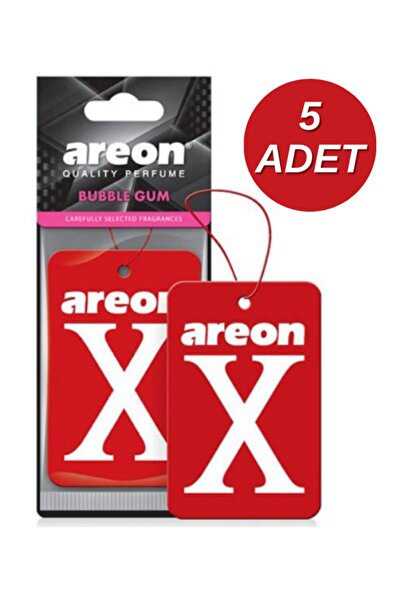 Areon X Bubble Gum ( Kırmızı ) Oto Araç Kokusu 5'li