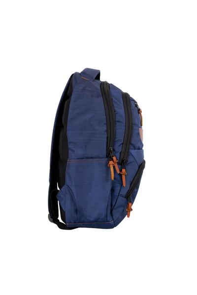 Bagacar 8007 Синій унісекс шкільний та повсякденний рюкзак