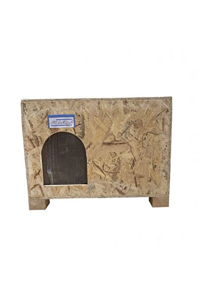 Melada Mobilya Lüx Ahşap Kedi Kulübesi, Yalıtımlı, Çok Büyük (xl) 61x41x36 Cm...