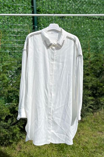 Moodbasic Mb11.200 Shirt Cupra with Stone Accessories