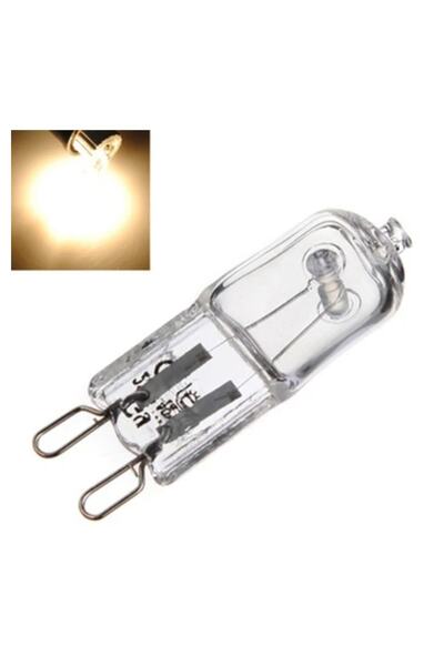 Diplomat 40w G9 Duylu Sarı ışık Halogen Light Dimmer Uyumlu Klasik Şeffaf Kapsül Ampul C Enerji