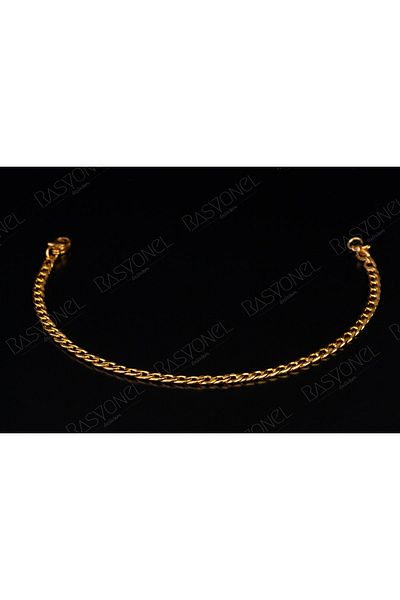 Rasyonel lazer Women's Stainless Non-Tarnish Gold Thin Steel Twist Chain Steel Bracelet Combination