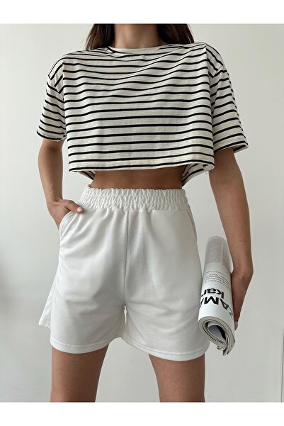 AÈC PRIVÈ Kadın Yeni Sezon 2 Iplik Kısa Şort