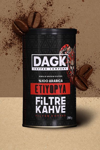 Dagk Ethiopia Filter Coffee 200g Tnk (COOKED)