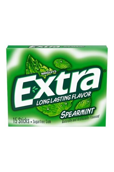 Wrigleys Wrıgley’s Extra Spearmint Sugar Free Chewing Gum Pack
