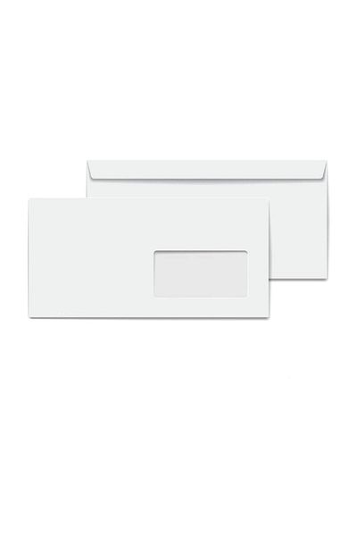 Diplomat Envelope with Window 90 Gr White Silicone 500 Pieces