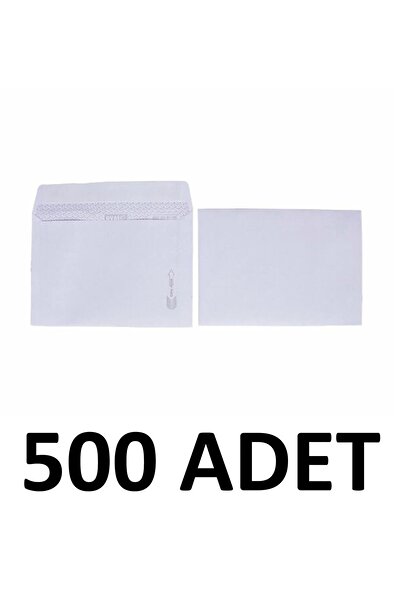 Genel Markalar 500 Adet Mektup Zarfı 11.4 X 16.2 Cm 70 Gr Kendinden Yapışkanl...
