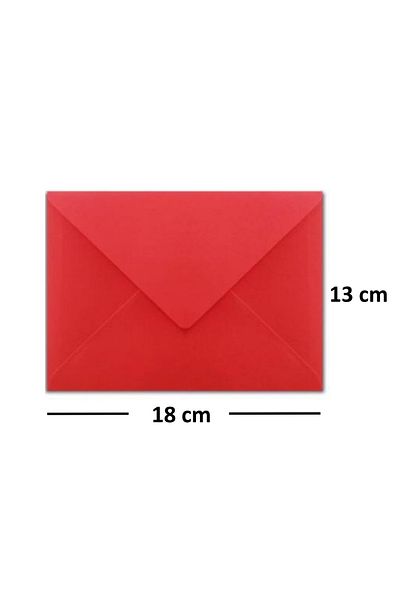 Diplomat 300 Pieces 13x18 Cm Colorful Invitation Envelopes 90 Gr Mixed Color