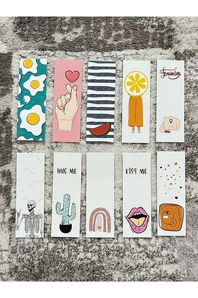 Paytak Moda Movie Series Character Animal Design Mixed 10 Pieces Bookmark Set Pytkayrac93