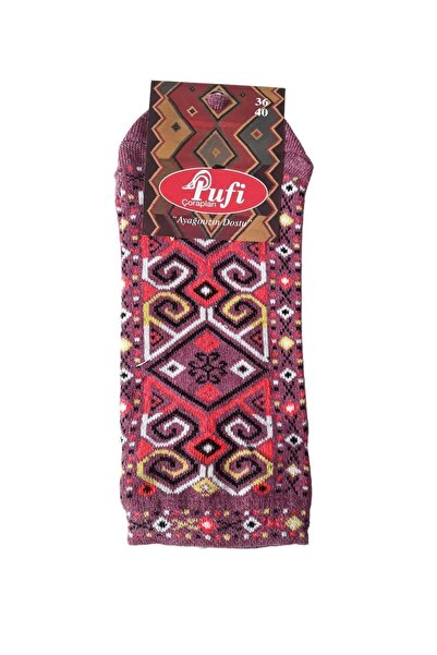 kapadokyahediyelik جوارب كليم منقوشة 2 أزواج من الجوارب