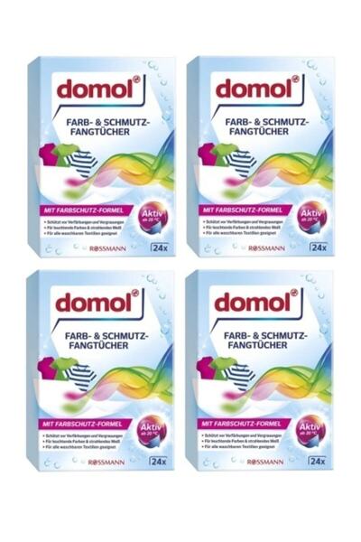 ROSSMANN Rossman Domol Renk Ayırıcı Canlandırıcı Mendil 24 Lü X 4 Kutu