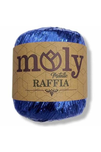 Moly Μεταλλική Raffia (50 γραμμάρια) Saks Blue