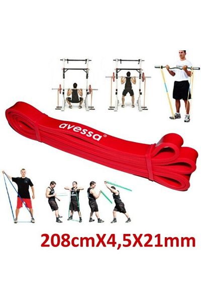 AVESSA Latex Power Band 21mm Medium Hard Red