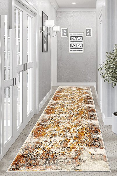 Thalia Home Kaymaz Tabanlı Yıkanabilir Dijital Baskılı Yolluk Mutfak Halısı K...