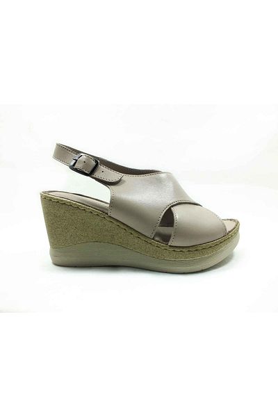 MARİNE SHOES Sandale din piele naturală Argintiu 86 063-177