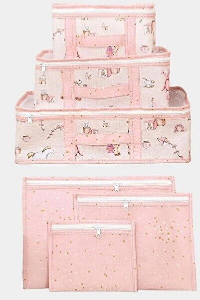 Flosoft Onikiden 6’lı Bebek Doğum Çanta Seti, Çok Kullanışlı Düzenleyici Seyahat 6’lı Set