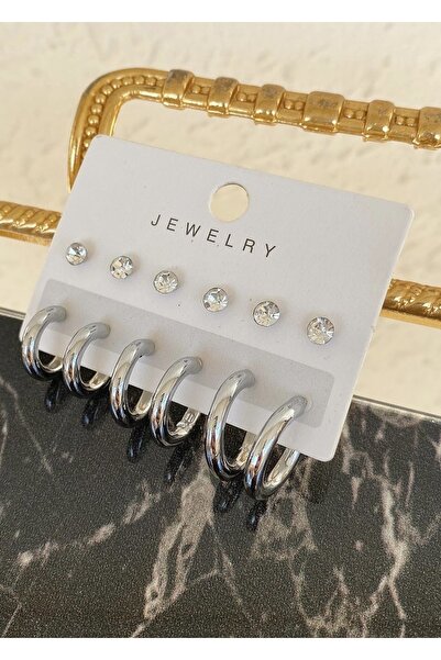 takıtarzım 6 Çift Set Küpe