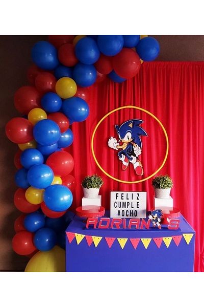 MFM Party Sonic Chain Balloon Birthday Set