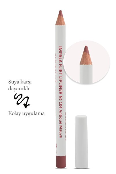 IMPALA Dudak Kalemi Flirt Pencil Lipliner No: 104 Mat Antik Leylak