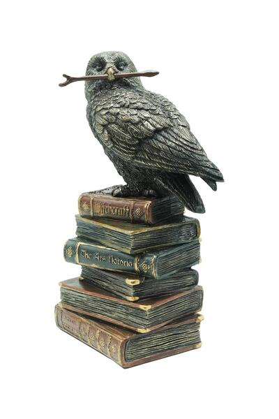 AKSDEKO Harry Potter Baykuş Biblosu|hogwarts Kütüphane Dekoratif Obje|kitaplık Dekor,hediye,aksesuar