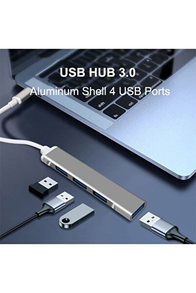 Genel Markalar Type -c 4 Girişli Usb Çoğaltıcı Type-c To Usb Hub 4 Ports Mac ...